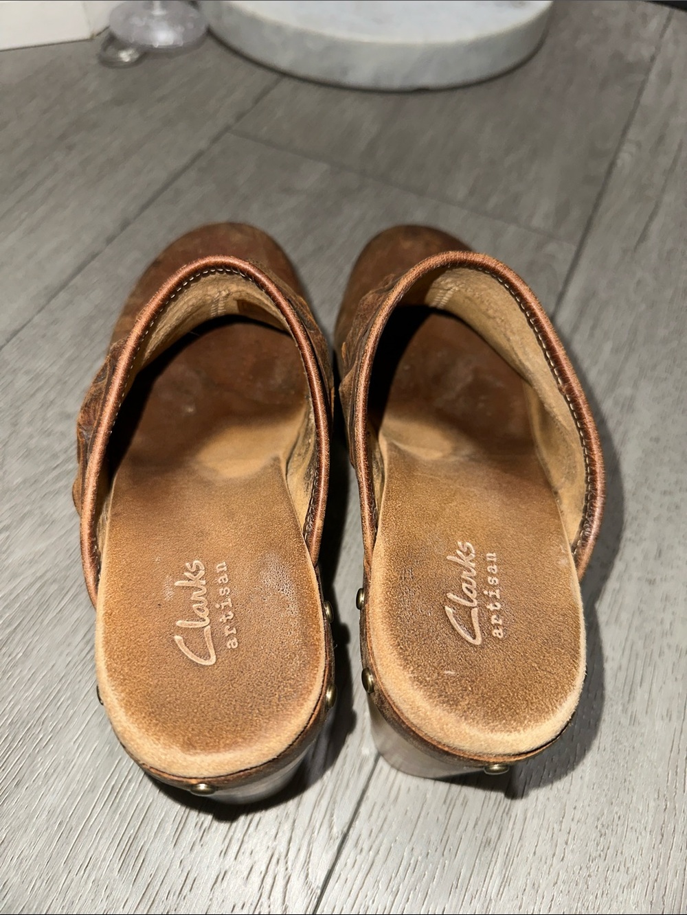 Clarks Artisan Ledella Leather Clogs size 6 - Picture 6 of 8